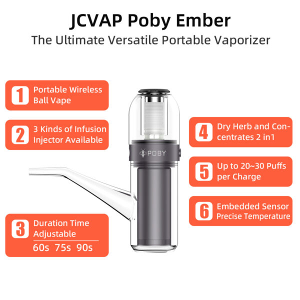 Poby Ember Ball Vape – Premium Dry Herb Vaporizer UK - Image 3
